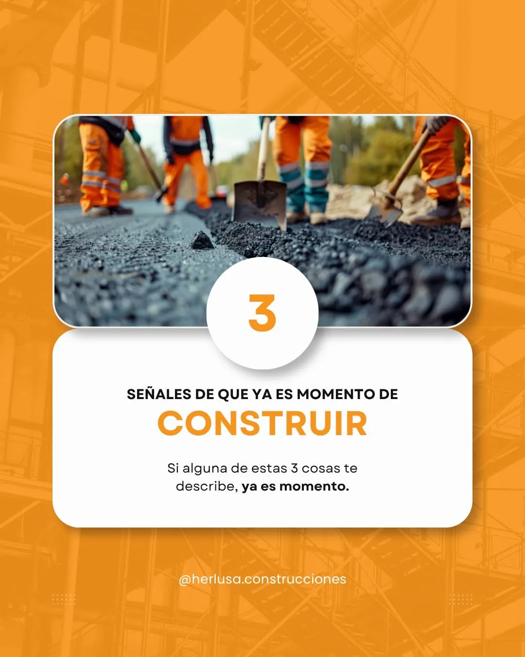 Equipo trabajando en construcción